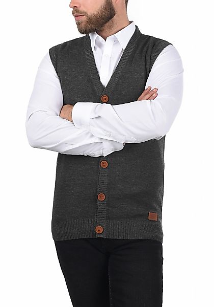 Blend Pullunder "BHLennardo" Stilvoller Pullunder mit Holzknopf-Leiste günstig online kaufen