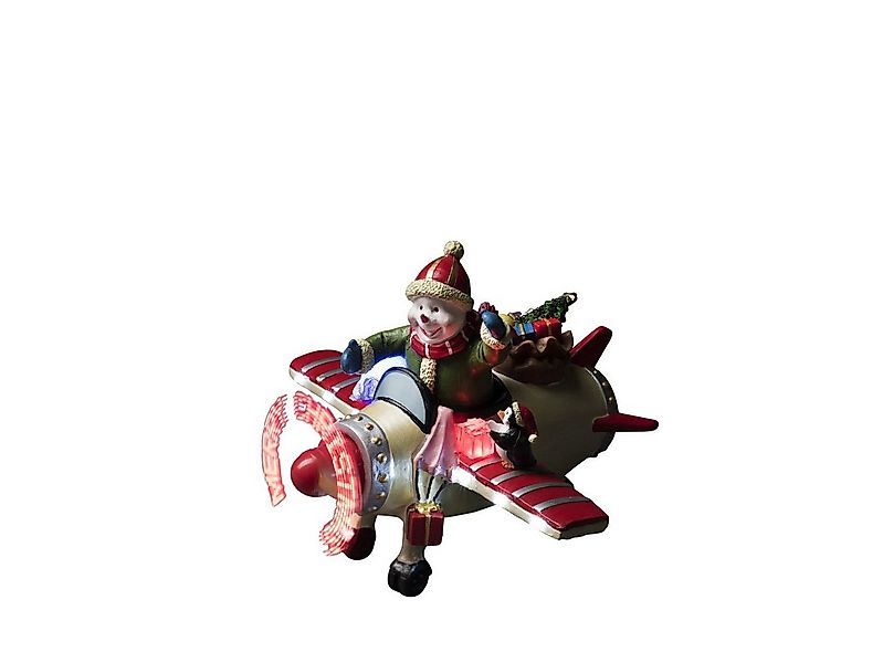 KONSTSMIDE Dekofigur Konstsmide LED Szenerie Schneemann im Flugzeug mit günstig online kaufen