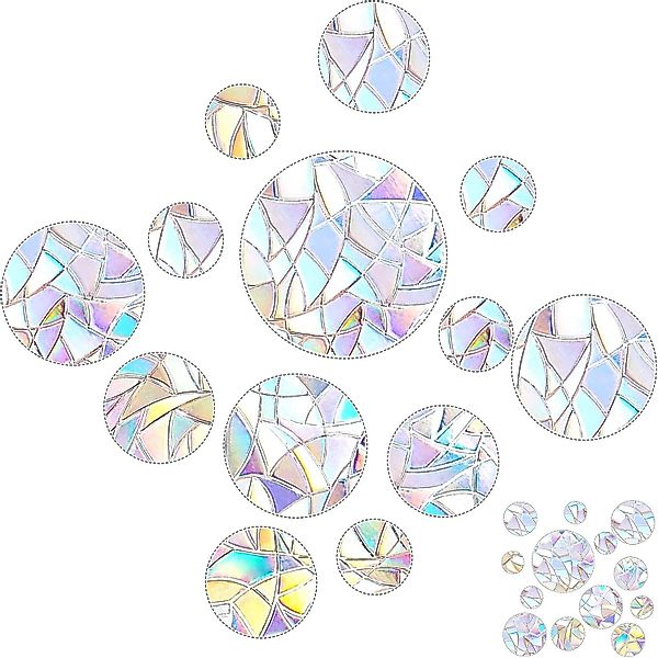FELIXLEO Fensterdekoration 52 Stück Prism-Fenster-Abziehbilder suncatcher günstig online kaufen