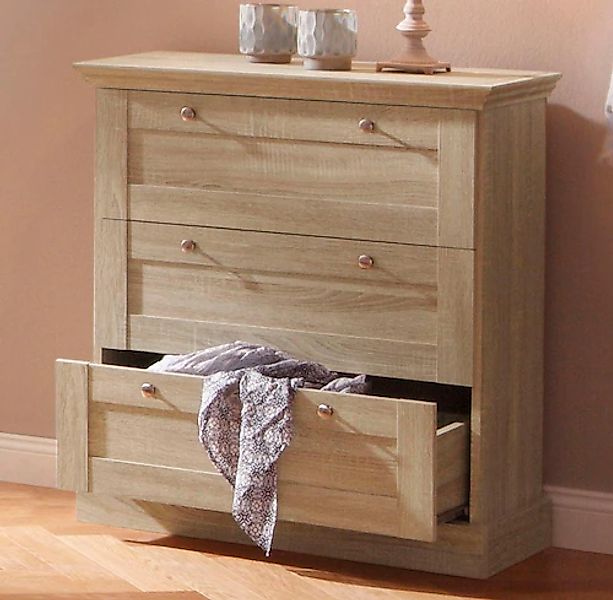 OTTO home Schubkastenkommode »Binz« mit schönen Metallgriffen, 3 Schubladen günstig online kaufen