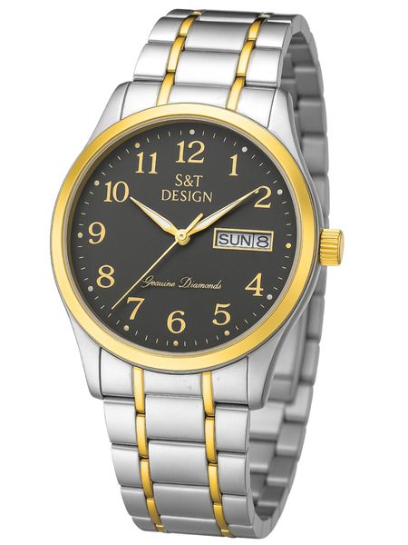 S&T Design Quarzuhr Herren Uhr Edelstahl günstig online kaufen