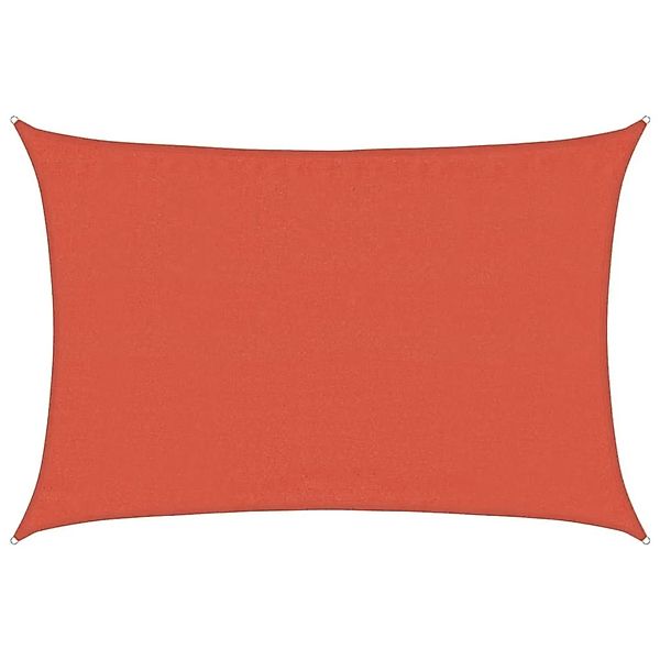 vidaXL Sonnensegel 160 g/m² Rechteckig Terrakottarot 3,5x4,5 m HDPE 311351 günstig online kaufen