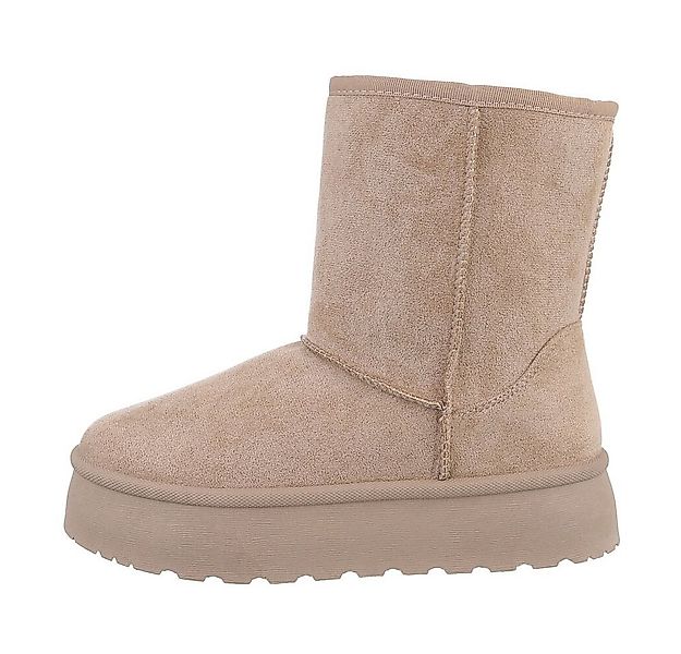 Ital-Design Damen Snowboots Freizeit Snowboots (84633842) Flach Plateaustie günstig online kaufen