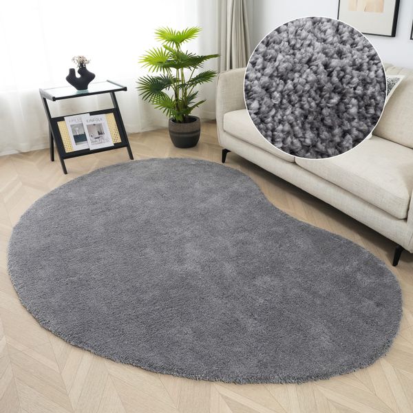 LeGer Home by Lena Gercke Hochflor-Teppich "Halrum, einfarbig, besondere Fo günstig online kaufen