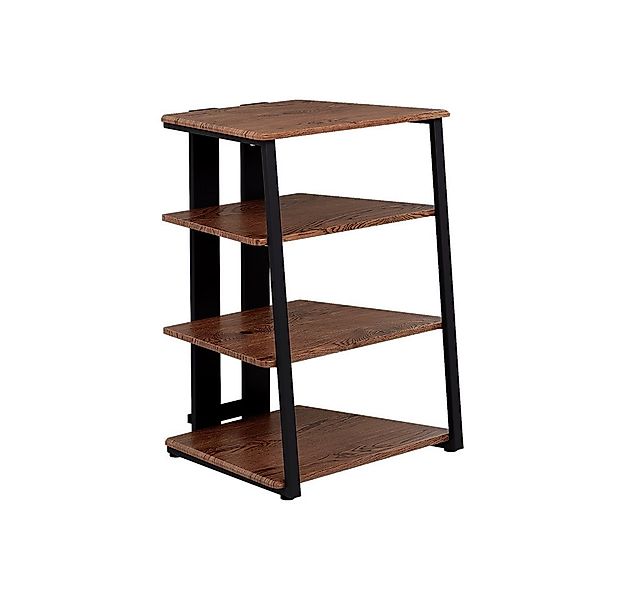 Vicco Bücherregal Tonar, Eiche rustikal/Schwarz, 61 x 78 cm 4 offene Ablage günstig online kaufen