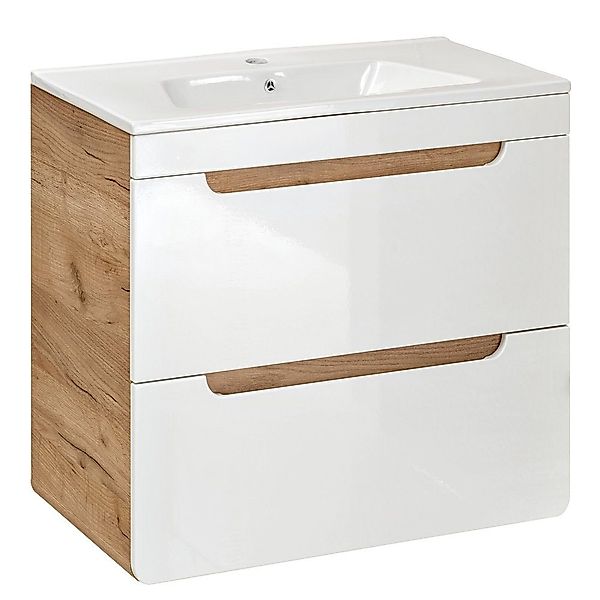 Lomadox Badmöbel-Set LUTON-56, (Spar-Set, 3-St), weiß günstig online kaufen