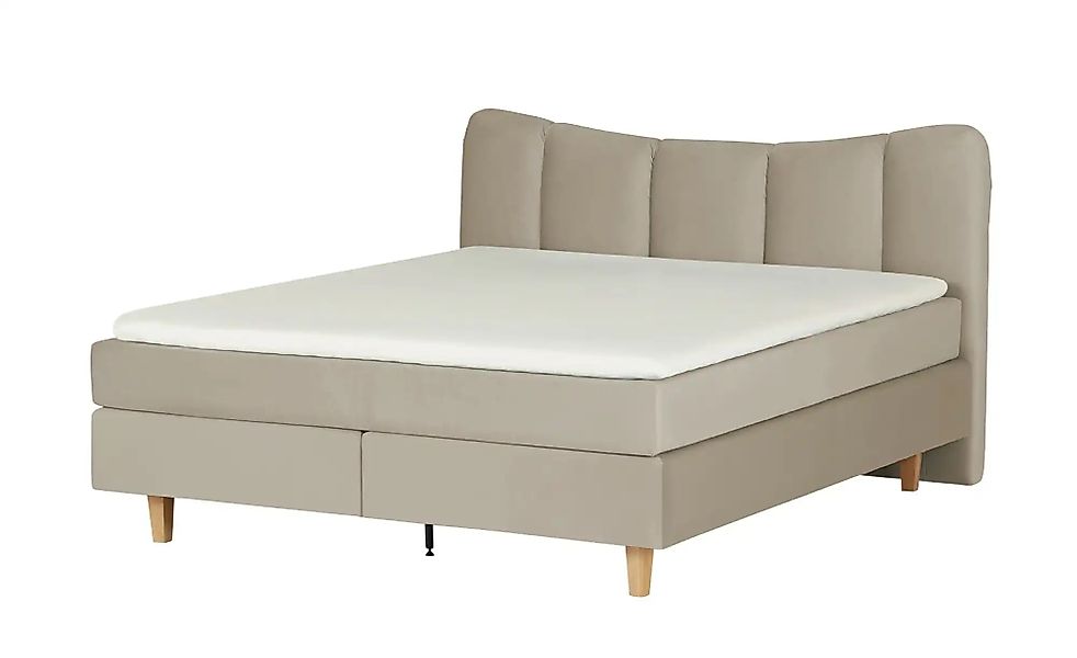 Boxspringbett  Dalur ¦ beige ¦ Maße (cm): B: 140 H: 110 Betten > Boxspringb günstig online kaufen