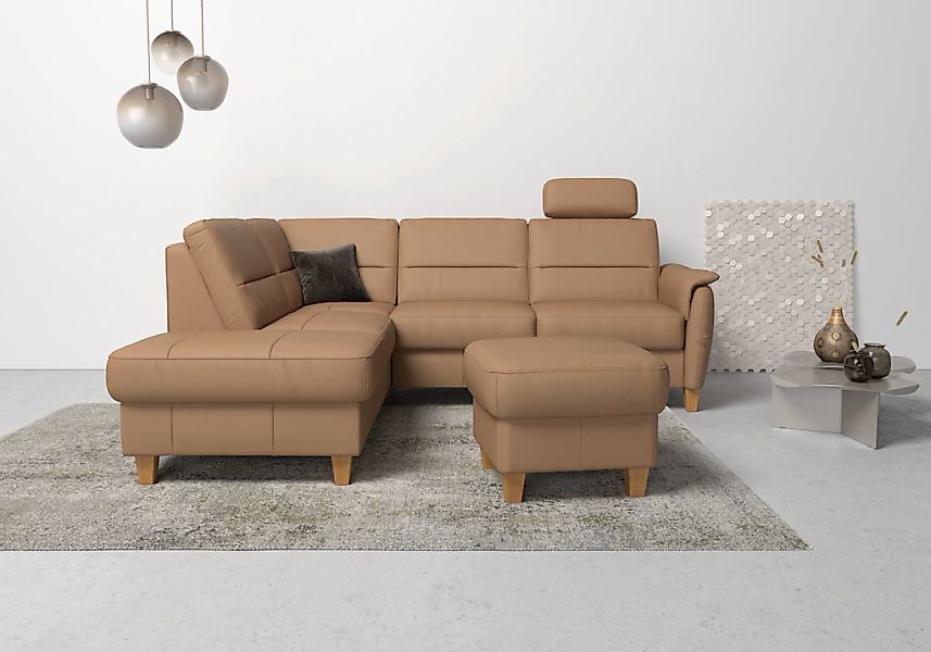 Home affaire Ecksofa "Palmera L-Form, B: 236 cm" optional Bettfunktion & Be günstig online kaufen