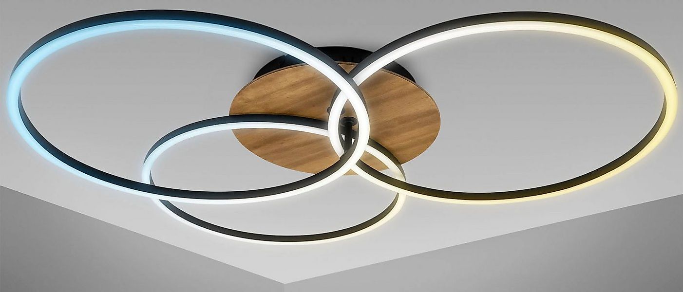 B.K.Licht LED Deckenleuchte BK_FR1528 LED-Deckenlampe, 40 Watt, Farbtempera günstig online kaufen