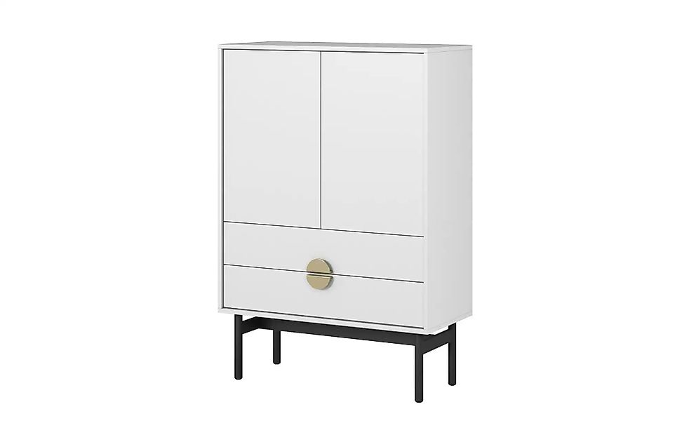 Selsey Highboard  Stoon ¦ weiß ¦ Maße (cm): B: 85,5 H: 123,7 Kommoden & Sid günstig online kaufen