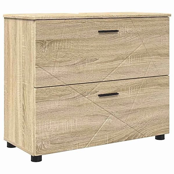 vidaXL Badezimmerschrank mit Schubladen Sonoma-Eiche 76,5 x 35 x 64 cm 8832 günstig online kaufen