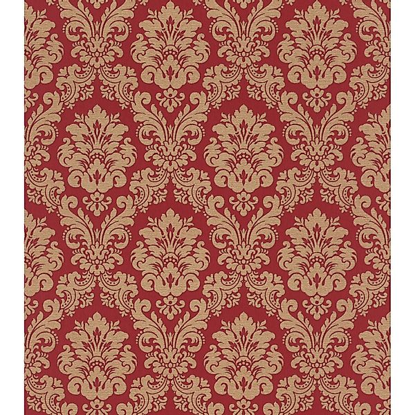 Rasch Vliestapete Trianon XIII 570540 Ornament Rot-Gold 10,05 m x 0,53 m günstig online kaufen