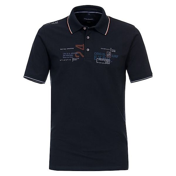 CASAMODA Poloshirt Große Größen Herren Poloshirt maritime Details dunkelbla günstig online kaufen