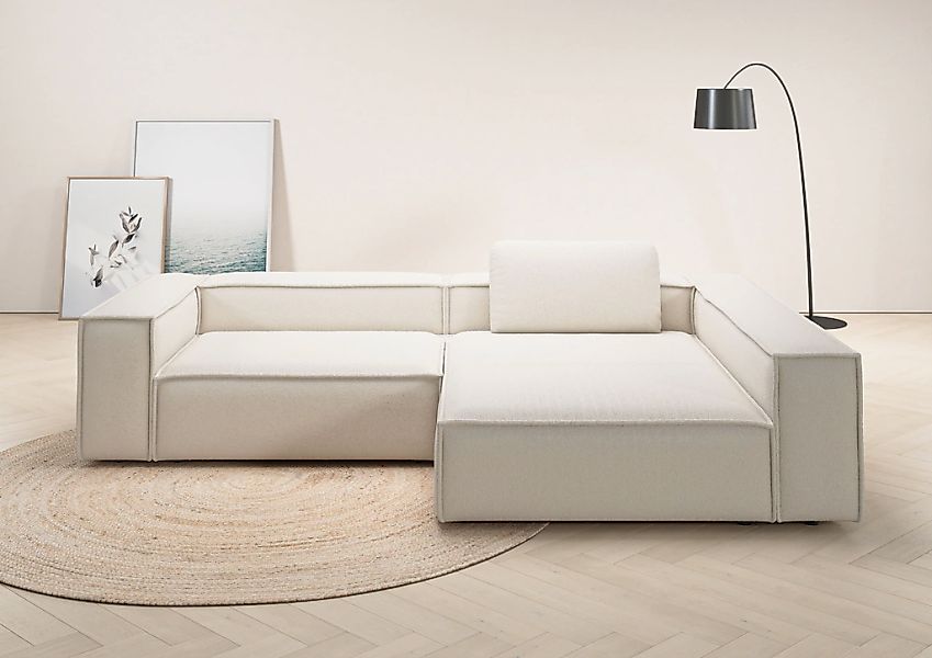 Home affaire Ecksofa "Watertown, moderne XXL L-Form, 306 cm breit" Komforta günstig online kaufen