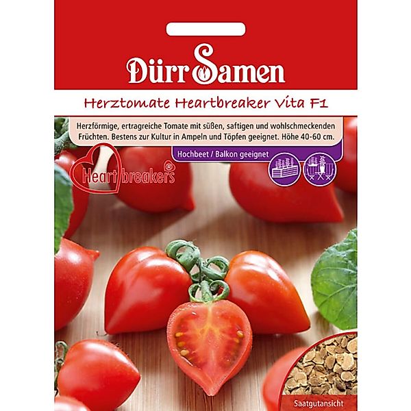 Dürr Samen Herztomaten Heartbreaker Vita F1 Saatgut günstig online kaufen