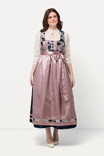 Ulla Popken Dirndl Dirndl Blüten Schmuckknöpfe Carree-Ausschnitt günstig online kaufen
