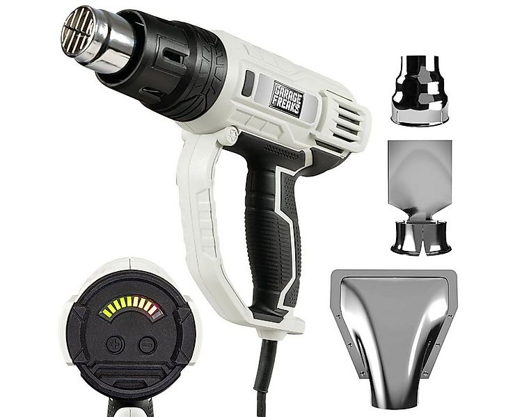 Garage Freaks Heißluftgebläse Heißluftpistole mit 5 M Kabel, LED Anzeige, 6 günstig online kaufen