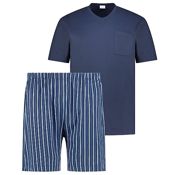 Mey Kurzer Schlafanzug aus Baumwolle Farbe royalblau Größe: 3XL günstig online kaufen