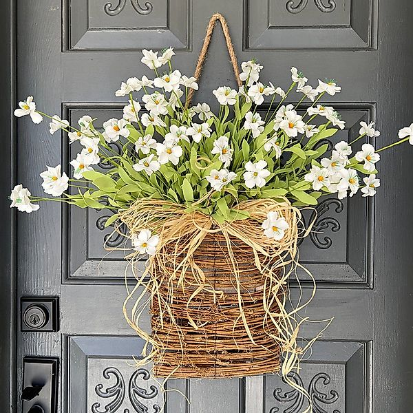AUKUU Osterkranz Frühlingsblumenkorb Frühlingsblumenkorb simulierter, Gänse günstig online kaufen