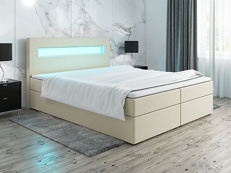 Fun Möbel Boxbett Schlafzimmerbett PAROZO inkl. Bettkasten (Inkl.LED), inkl günstig online kaufen