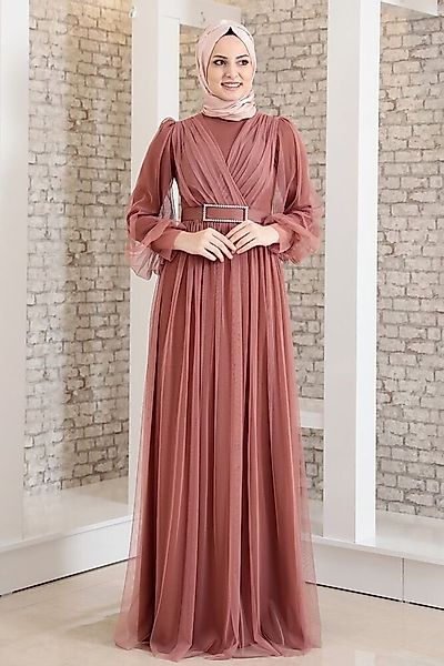 fashionshowcase Maxikleid Damen Kleid aus Tüll günstig online kaufen