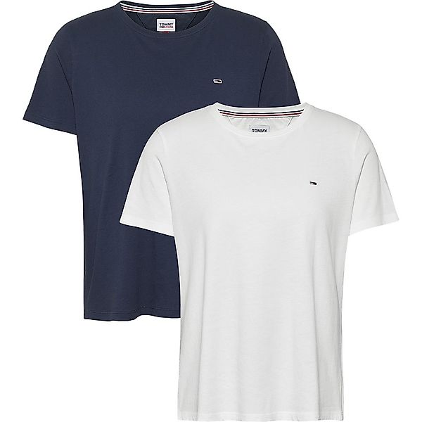 Tommy Jeans Soft Jersey Kurzärmeliges T-shirt 2 Paare XS Twilight Navy / Wh günstig online kaufen