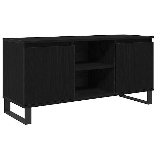 vidaXL TV-Schrank Schwarz Eichen-Optik 104 x 35 x 50 cm Holzwerkstoff 88193 günstig online kaufen