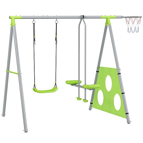 AIYAPLAY 4 in 1 Schaukelgestell Outdoor Schaukelgerüst mit Schaukel günstig online kaufen