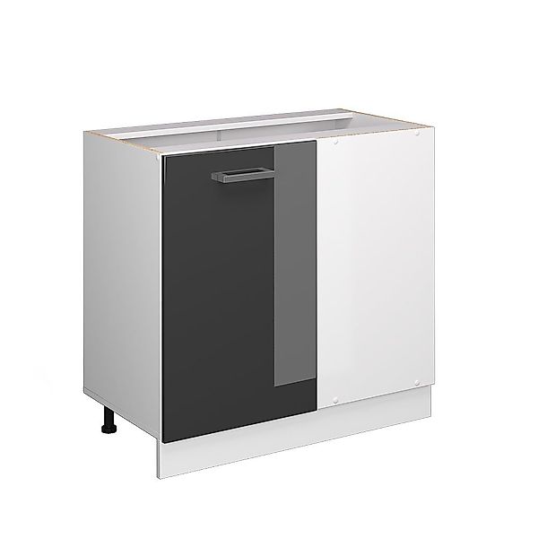 Vicco Schranksystem R-Line, Anthrazit Hochglanz/Weiß, 86 günstig online kaufen