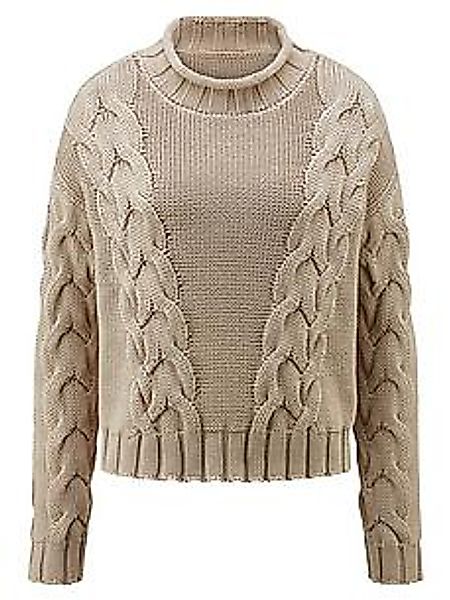 Pullover Stehkragen Peter Hahn beige günstig online kaufen