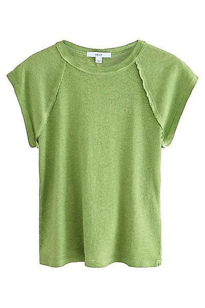 Next Shirttop Gewaschenes T-Shirt mit offenen Saumdetails (1-tlg) günstig online kaufen