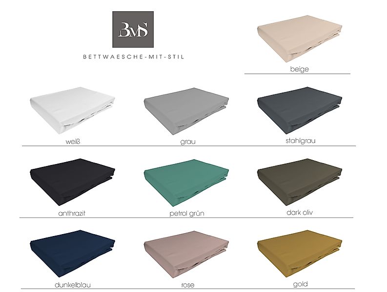 BETTWAESCHE-MIT-STIL Spannbettlaken TENCEL™ Lyocell Spannbettlaken uni günstig online kaufen