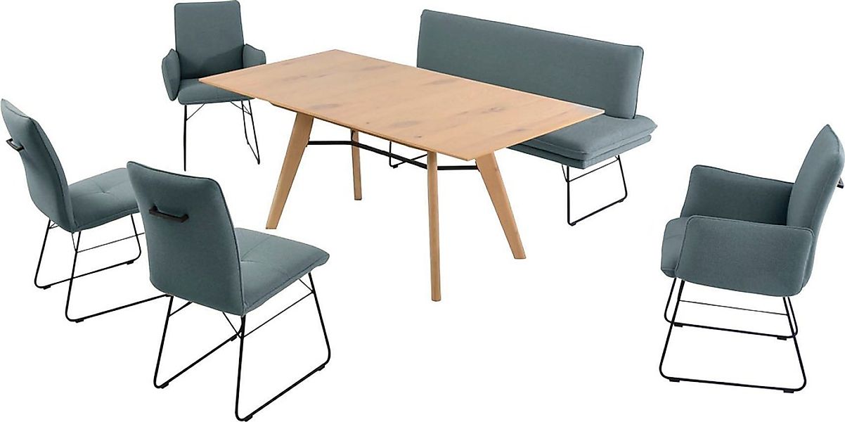 K+W Komfort & Wohnen Essgruppe "Giacomo IV" 6 Stk. tlg. Polsterbank in 2 Gr günstig online kaufen