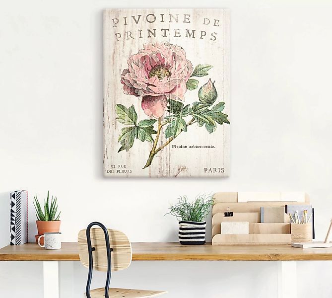 Artland Wandbild »Pfingstrose«, Blumen, (1 St.) günstig online kaufen