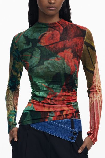 Desigual Strickpullover Eleganter Damenpullover in Grün: günstig online kaufen