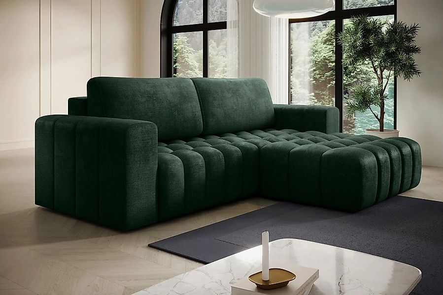 DB-Möbel Ecksofa Kleine Eckcouch mit Schlaffunktion "Bonetti" mit wasserdic günstig online kaufen