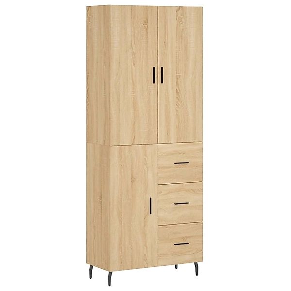 vidaXL Highboard Sonoma-Eiche 69,5x34x180 cm Holzwerkstoff 3195918 günstig online kaufen