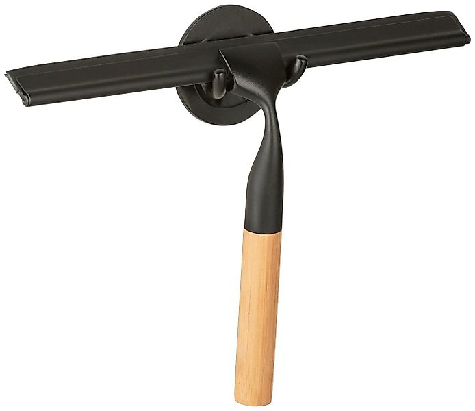 WENKO Duschabzieher Bambusa, 24 cm, aus Bambus und Edelstahl, Befestigen oh günstig online kaufen