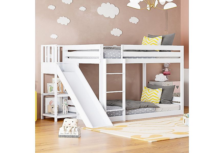 SeedWave Hochbett Hochbett aus Holz mit Leiter und Rutsche, Kinderbett mit günstig online kaufen