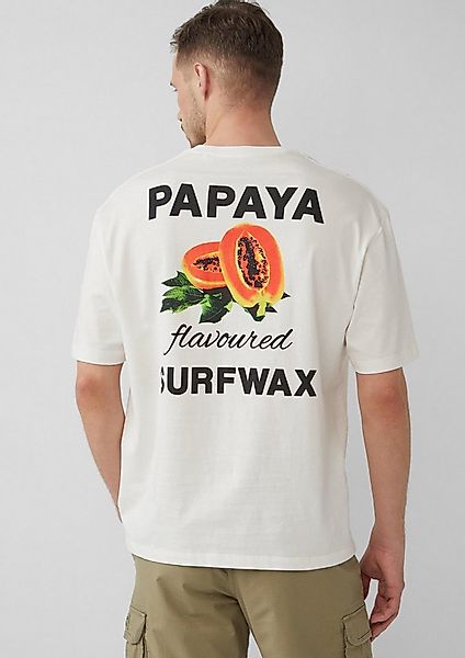 s.Oliver Kurzarmshirt T-Shirt Baumwoll-T-Shirt im Relaxed Fit mit Front- un günstig online kaufen