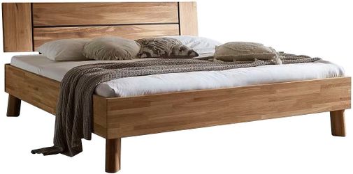 Home affaire Massivholzbett "Chavot II" wahlweise in Kernbuche oder Wildeic günstig online kaufen