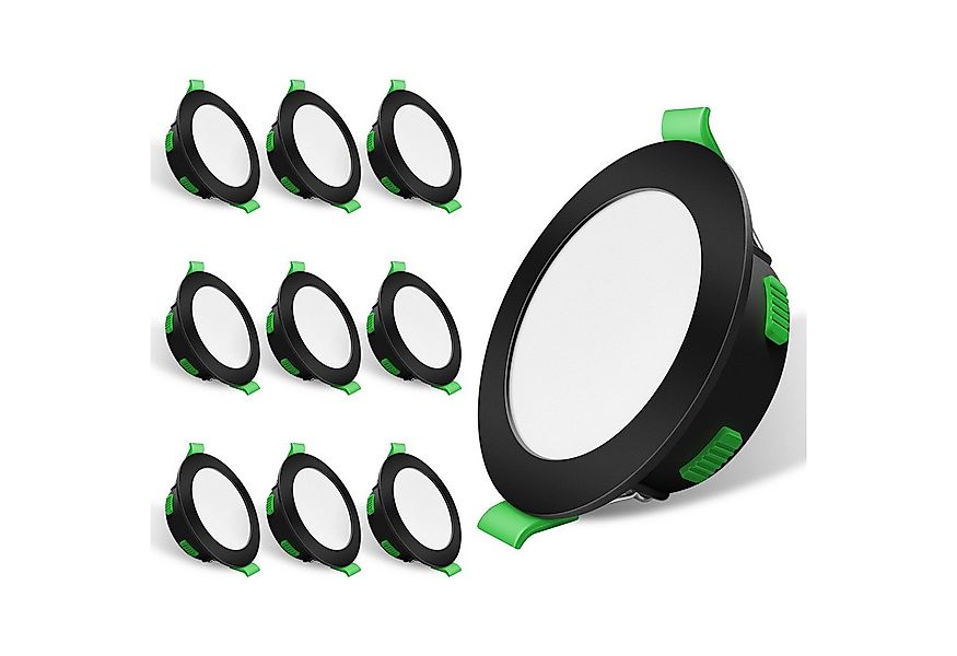 ALUSSO LED Einbaustrahler 10er-Set, 8W LED Einbaustrahler, Decken Leuchte, günstig online kaufen