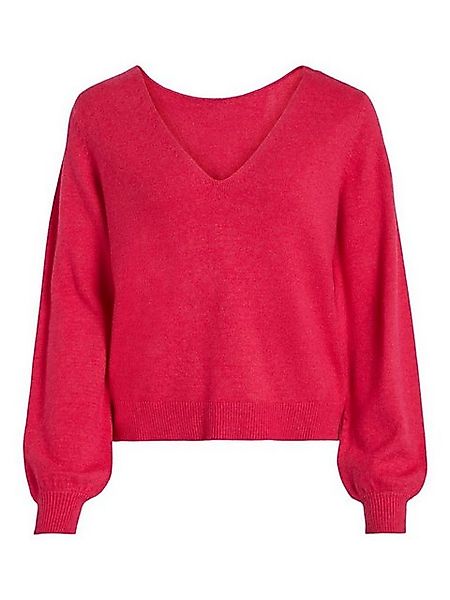 Vila Strickpullover VIRil (1-tlg) Drapiert/gerafft günstig online kaufen