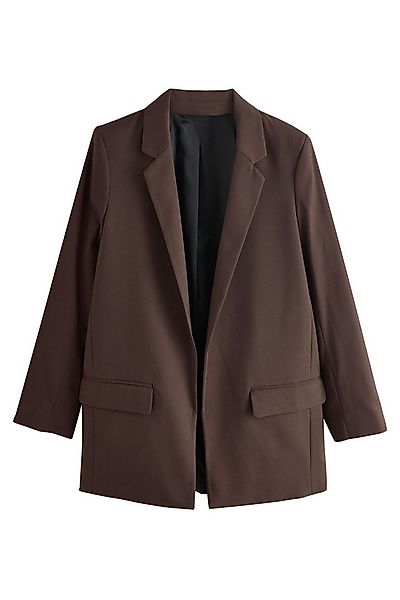 Next Jackenblazer Relaxed Fit Blazer aus Melange-Twill (1-tlg) günstig online kaufen