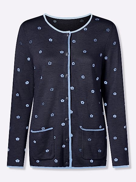 Sieh an! Strickjacke Strickjacke Langarm Jacquard günstig online kaufen