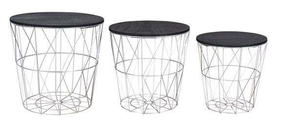 Levandeo® Couchtisch, 3er Set Beistelltisch Metall günstig online kaufen