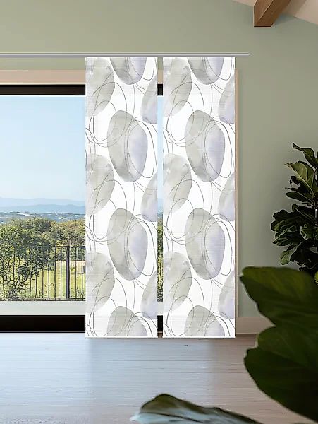 HOME in green Schiebegardine »ELLRIK« Paneelwagen 2 Stk. tlg. Bambusoptik, günstig online kaufen