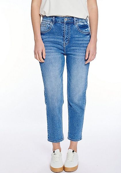 ZABAIONE High-waist-Jeans Ma44rbella mit seitlichem Gummizug am Bund günstig online kaufen