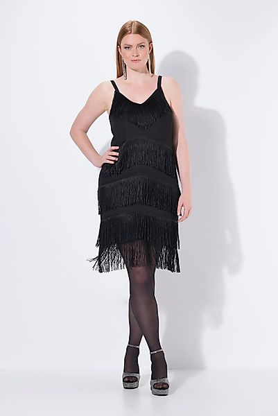 Ulla Popken Cocktailkleid Fransenkleid ärmellos günstig online kaufen