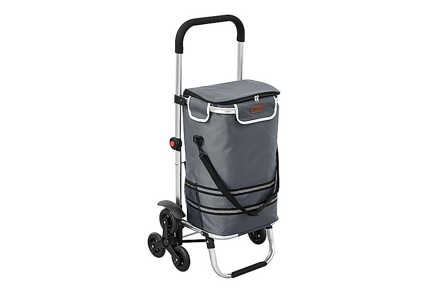 en.casa Einkaufstrolley, 41 l, Treppensteiger Einkaufswagen »Neef« klappbar günstig online kaufen